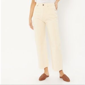 AMUSE SOCIETY - CREAM CROPPED JEANS